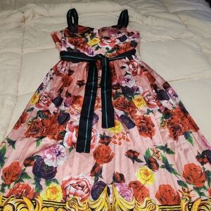 Dalia Macphee Floral Dress